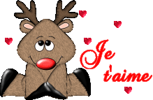 gif je t'aime cerf